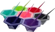 Vaguelly 7 Sets Hair Dye Kit with Color Bowls and Brushes Hair Coloring Tools for Home Use and Occasions