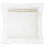 Frette Basketweave Embroidery Sham, Euro