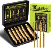 Damaged Screw Extractor Set, 10Pcs Easy Out Bolt Extractor Set, Drill Bit