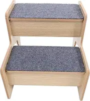 Pet Supplies Dog Bed Steps 2 Tier Wooden Dog Stairs Pet Step Ladder Easy Installation