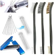 EssenceNest 7 Pack Carburetor Cleaner Kit, Throttle Body Cleaner, Torch Tip & Carb Dirt Remove Cleaning Set for Chainsaw Orifices Welding Motorcycle ATV Carburetor Jet Stove Gas Nozzles Shower Heads