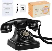 Audio Guest Book Wedding Phone, Guest Book Retro Phone Audio GuestBook - A Personal and Convenient Way to Preserve Your Special Occasions, for Parties Weddings Birthdays Rentals