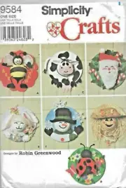 Simplicity #9584 SEASONAL DOOR DECORATIONS Sewing Pattern Uncut 7 Designs