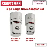 CRAFTSMAN HAND TOOLS 1/2 to 3/4 and 3/8 to 1/2 Large Drive Adapters 4