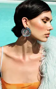 [Emily P. Wheeler] Titanium Tie Dye Earrings