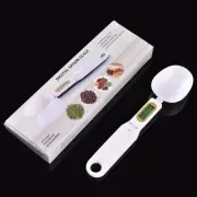 Digital Spoon Scale High Precision 500G/0.1G Measuring Spoon w/ Display (White)
