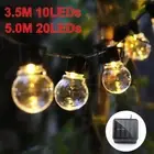 Retro Solar String Lights LED Festoon Party Globe 20 Bulbs Light Outdoor Garden