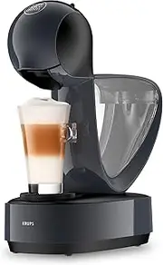 Krups KP173B Nescafé Dolce Gusto Infinissima Coffee Capsule Machine | Hot and Cold Drinks | 15 Bar Pump Pressure | Manual Water Dosage | 1.2 Litre Water Tank | Automatic Shut-Off | Cosmic Grey