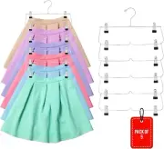 US Tech 6-Tier dorm needs pant hangers space saving Skirt Hangers Pack of 5