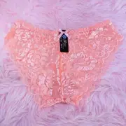 Brazilian Cut Cheeky Bikini shiny all Lace 9 colors sheer panties sz S-L