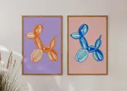 [Namly Design] Poster - Balloon Dog Art / Set of 2
