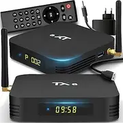 Retoo Android TV Box TX6 Smart TV Box with TV Remote Control Quad-Core AllWinner H6 4 x 1.5GH Processor Converter (32GB 4GB RAM) 2.4GHz WiFi Ethernet USB 3.0 MALI-T720 Graphics Card Power Supply