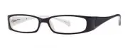 Calabria Vivid 738 Womens Cat Eye 54mm Designer Reading Glasses Black-White+0.50