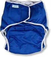 InControl Adult Swim Diaper - Blue, Medium, 1 Count, Reusable, Waterproof, Solid, Mesh Lining