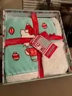 Hello Kitty Sherpa Christmas Blanket w/Hello Kitty Gift Box 60in x 90