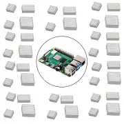 Aluminum Heatsink Radiator Cooler Kit with Sticker Raspberry Pi 4B Model