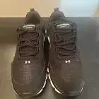 Men’s Under Armour Charged Assert 9 Black With White Size 10