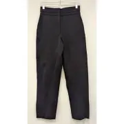 NWT Sandro Paris Black Noir Stretch Fabric Carrot Pants Size 4