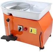 350W Electric Pottery Wheel-25cm Turntable Potters Wheel for Adults Ceramic Forming Machine with Adjustable Speed Pedal and Handle for Children Beginners DIY Clay Art