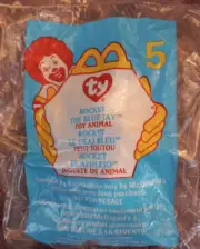 MCDONALD'S HAPPY MEAL TOY- TY #5 "ROCKET" THE BLUE JAY 1999 SEALED PACKAGE