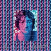 John Lennon by Mr Melty BLOTTER ART perforated tabs