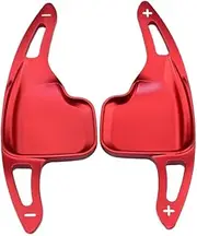 Shift Paddle Extension for BMW for F30 for F10 for GT 3 Series 5 Series for F18 for X1 Auto Car Styling Aluminum Steering Wheel Shift Paddle Shifter Extension(Red)