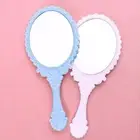 No Deformation Floral Oval Mirror Portable Make-up Mirror Bedroom