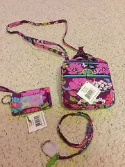 Vera Bradley "Flutterby" 3 Piece Set. NWT. Crossbody/ZipID/Lanyard
