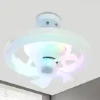 LED E27 Ceiling Fan with Light RGB Ceiling Fan Remote Control (with connector)