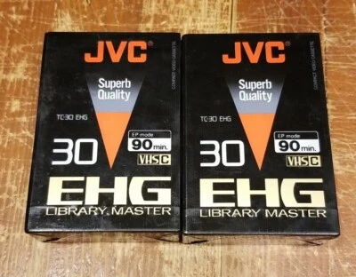 JVC (TC-30) EHG VHS C Camcorder Video Cassette Tape (Japan) LIBRARY MASTER - NEW