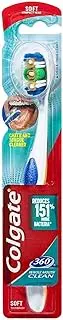 Colgate Floss Tip Bristles Soft Compact Head Toothbrush, Assorted