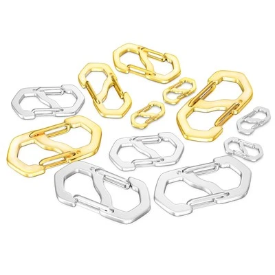 12Pcs 3Size Double Opening Necklace Shortener Lobster Clasp Necklace Clasps a...