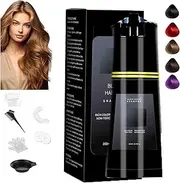 Polar Hair Dye Shampoo,Polar Hair Care Instant Dye Shampoo,Polar Shampoo,Color Shampoo Hair Dye,Polar Hair Care Shampoo,Polar Color Restoring Shampoo,Black Hair Dye Shampoo for Men and Women (Black)