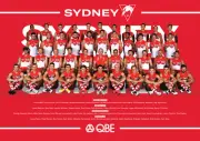 Syndey Swans Team Poster, AFL football, demons, tigers, cats , crows,pies, eagle