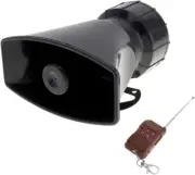 7 Sounds Loud Car Warning Alarm Police Fire Siren Horn Speaker with Brown Remote