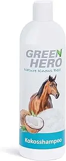 Coconut shampoo for horses intensively nourishes coat, tail and mane, 500 ml horse shampoo with natural coconut oil, shampoo for all coat types, without silicone, parabens and microplastics