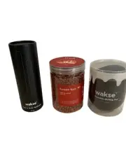 WAKSE 3 Pc Kit - 12.8oz Pumpkin Spice Hard Wax Beans, Melting Pot & Applicators