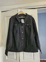 Autograph NWT Black denim jacket Size 26