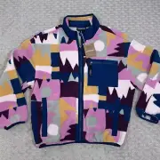 Patagonia Synchilla Full Zip Fleece Jacket Women Medium Frontera Marble Pink NEW
