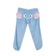 Funny Elephant Pants Womens Mens Lounge Pants Home Plush Couple Pajama Pants Gift For Boyfriend Blue M