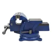 6" Bench Vise Table Top Clamp Press Locking Swivel Base Heavy-Duty for Crafti...