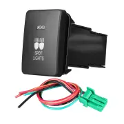 12V Car Light Push Button Rear Fog Spot LED Light Bar On/Off Switch for Mitsubishi Mirage LA Outlander ZK Pajero Sport Q