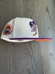 Exclusive New Era Detroit Tigers MLB Club Hat Size 7 1/8 bright orange UV