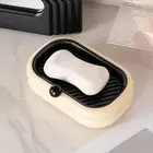 Soap Dispenser Punch Free Keep Neat Twill Design Soap Holder Double Layer