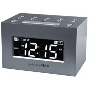 LED Display Alarm Clock AM/FM Radio Dual Alarm Auto DST, Aux-in Jack