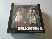 NECA HALLOWEEN 2 LAURIE STRODE & DR. LOOMIS ACTION FIGURE SET BNIP