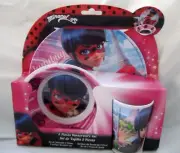 Miraculous: Tales of Ladybug & Cat Noir Mealtime Dinnerware Set Plate Bowl+Cup