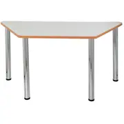 SYLEX GEO MEETING TABLE Trapezoid 1500mm x 750mm Off-White