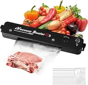 Vacuum Sealer Vacuum Sealer, Vacuum Sealer with 100 Vacuum Bags, Vacuum Sealer Foil Sealer Vacuum Sealer, Vacuum Sealer Welding Device, Vacuum Machine for Dry and Moist Food