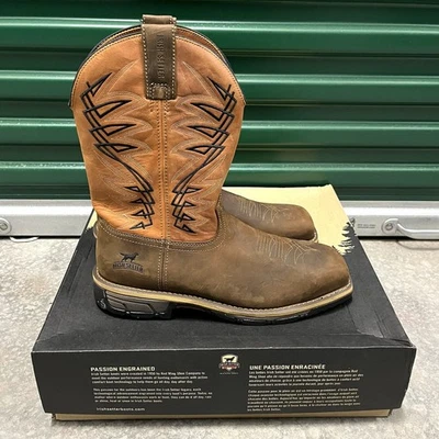 Red Wing Irish Setter Men 13 D Marshall Steel Toe Waterproof Pull On Work Boot